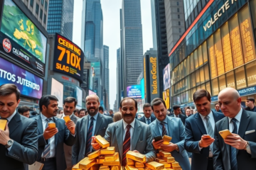 Imagem relacionada ao ouro e sua valorização em tempos de incerteza financeira e tensões geopolíticas.