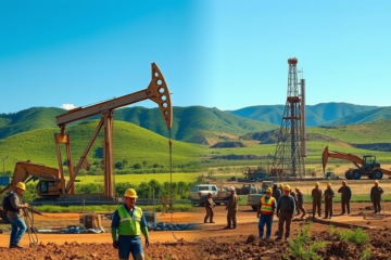 Imagem ilustrativa sobre o potencial do Brasil como backup da China para o petróleo venezuelano, destacando a geopolítica do petróleo na região.