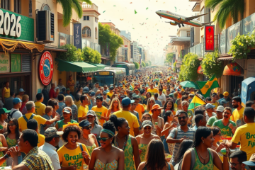 Carnaval de 2026 movimentando a economia brasileira com R$ 14,48 bilhões e atraindo turistas.