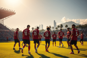 Treino do Flamengo no Ninho do Urubu antes da Copa do Mundo de Clubes