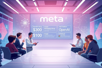 Meta em busca de talentos em inteligência artificial com ofertas impressionantes.