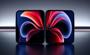 Imagem do iPhone Fold destacando seu design dobrável e especificações inovadoras.