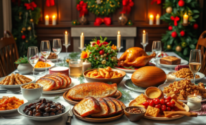 Tabela de preços da Ceia de Natal em 2025 com destaque para o aumento significativo do bacalhau e outros itens.