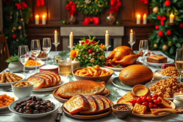 Tabela de preços da Ceia de Natal em 2025 com destaque para o aumento significativo do bacalhau e outros itens.