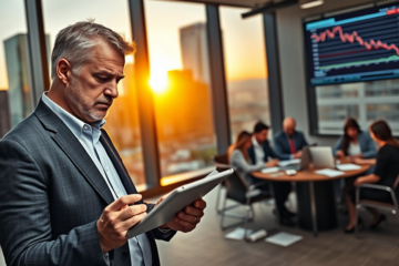 Larry Ellison durante evento da Oracle, refletindo preocupações sobre a redução de sua fortuna e o impacto nos investimentos em tecnologia.
