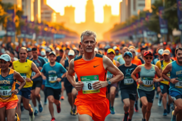 Corredor de 52 anos se preparando para a Corrida Internacional de São Silvestre, refletindo sua jornada de superação e conquistas pessoais.
