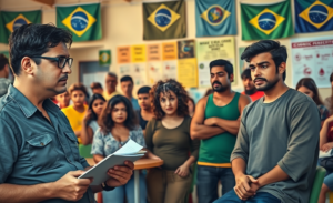 Gráfico ilustrando a avaliação da economia pelos brasileiros, com dados sobre percepções de melhora e piora em relação ao ano anterior.