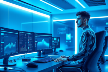 Imagem ilustrativa do modelo Gemini Flash de Inteligência Artificial, destacando sua velocidade e eficiência em tarefas diárias.