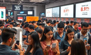 Crisise de chips de memória impacta preços de smartphones e PCs, com crescimento da demanda por DRAM para data centers.