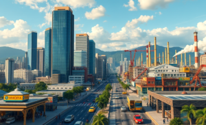 Análise das quedas no PIB dos municípios brasileiros, destacando as perdas significativas em várias cidades e suas implicações econômicas.