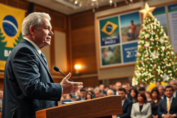 Discurso de Natal enfatizando avanços econômicos e direitos trabalhistas no Brasil.
