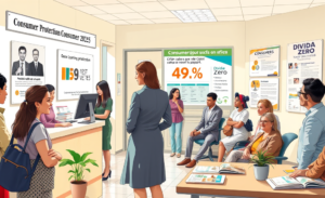 Gráfico de aumentos de reclamações e atendimentos do Procon em 2025, mostrando dados relevantes sobre direitos do consumidor.