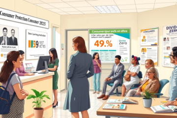 Gráfico de aumentos de reclamações e atendimentos do Procon em 2025, mostrando dados relevantes sobre direitos do consumidor.