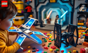 Imagem do novo LEGO SMART Play com SMART Brick e conjuntos de Star Wars.