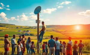 Cooperativas oferecendo serviços de telecomunicações em áreas rurais, promovendo inclusão digital e reduzindo desigualdades.