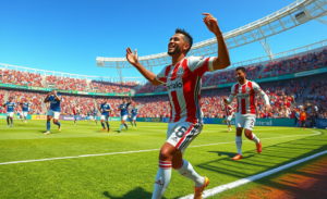 Luciano comemora seu gol na vitória do São Paulo contra o São Bernardo, marcando o retorno do atacante Calleri após lesão.