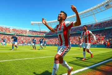 Luciano comemora seu gol na vitória do São Paulo contra o São Bernardo, marcando o retorno do atacante Calleri após lesão.