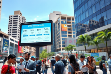 Informações sobre a cota única do IPTU 2026 para imóveis não residenciais, incluindo prazos, descontos e opções de atendimento.