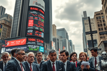 Imagem representativa dos riscos financeiros atuais e das consequências dos empréstimos arriscados no mercado.