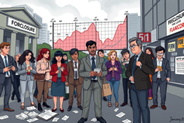 Gráfico ilustrando o aumento da inadimplência e endividamento no Brasil, com destaque para a situação das empresas em recuperação judicial e a alta da taxa de juros.