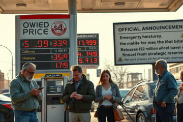 Gráfico mostrando o aumento dos preços da gasolina devido a fatores econômicos globais.