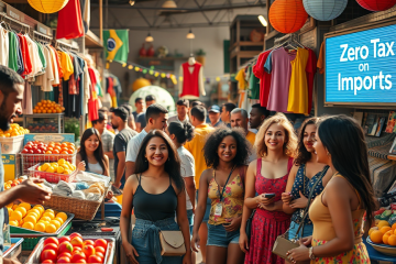 Isenção de Imposto de Importação sobre compras internacionais melhorando a economia brasileira.