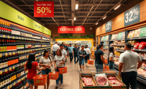 Descontos em Vinhos e Produtos no Dia Livre de Impostos