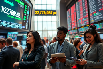 Ibovespa fechando em alta de 0,64% após divulgação de dados de emprego nos EUA.