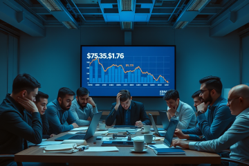 Gráfico mostrando as perdas financeiras de investidores da criptomoeda $TRUMP com destaque para os prejuízos significativos.