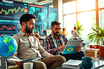 Investidores usando o Vanguard Total World Stock ETF para diversificação global em ações.