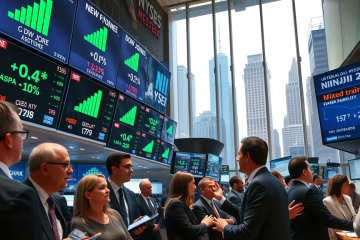 Movimento positivo das bolsas com destaque no Dow Jones e no S&P 500.