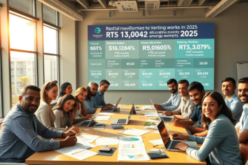 Gráfico ilustrativo da distribuição de lucros do FGTS para os trabalhadores cotistas em 2025.