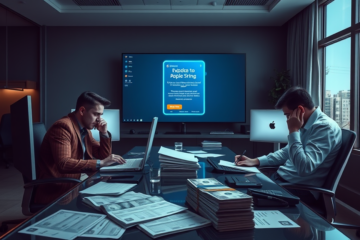 Imagem ilustrativa sobre fraudes digitais relacionadas à digitalização de serviços públicos e programas como 'Desenrola Brasil' e 'Minha Casa, Minha Vida'.