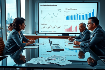 Gráfico mostrando o aumento da inadimplência das famílias e comprometimento da renda com dívidas.