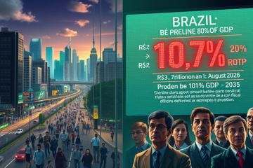 Gráfico ilustrando o crescimento da dívida pública e seus desafios no cenário econômico atual.